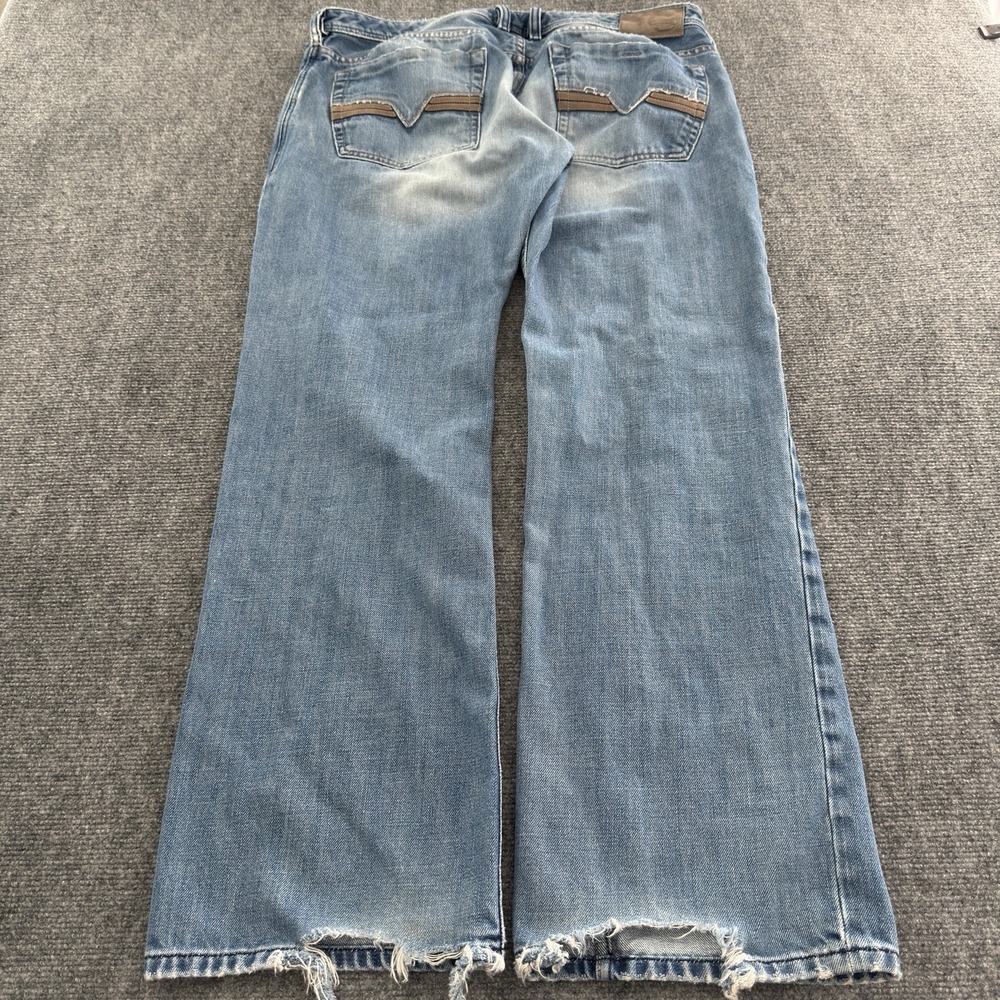Diesel Zatiny Regular Bootcut Jeans Mens W36 L32 Light Wash Button Fly
